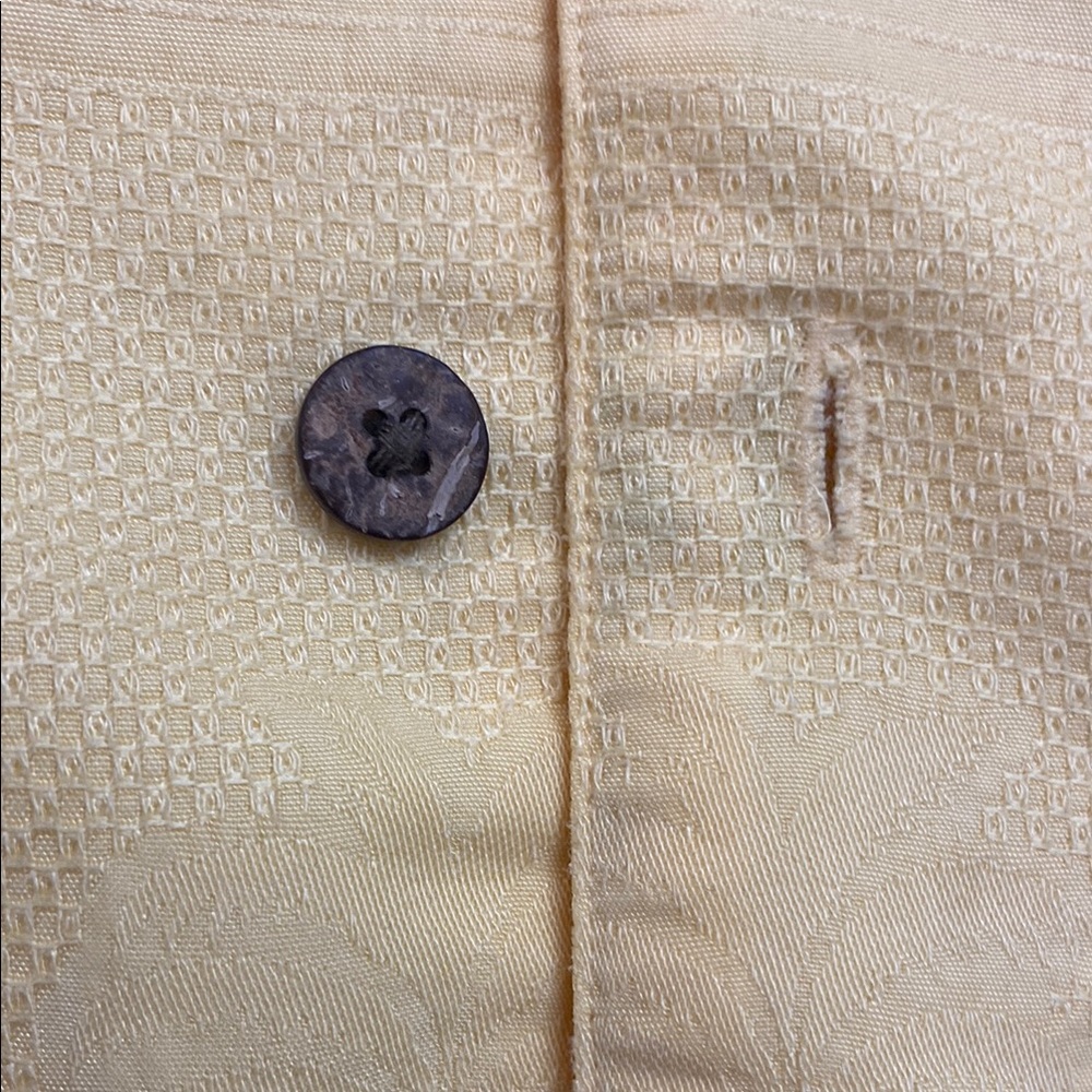 Caribbean Yellow Casual Button Down Shirt - Picture 7 of 7